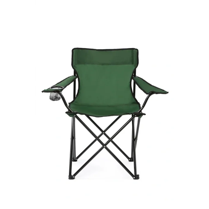 Genel Ürün Katlanabilir Kamp Sandalyesi Piknik Sandalyesi Plaj Sandalyesi Yeşil Taşıma Çantalı KAMP002