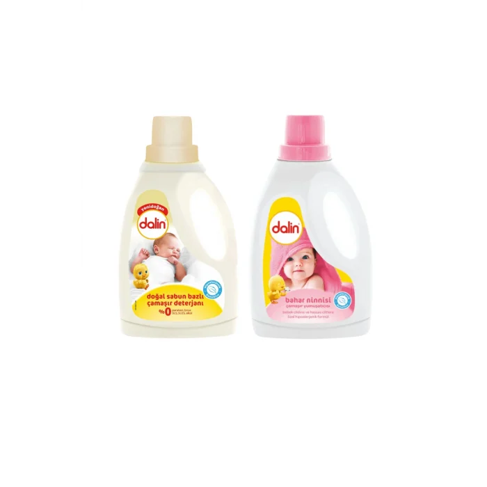 Genel Ürün Sensitive Doğal Sabun Bazlı Çamaşır Deterjanı 1.5 Lt - Çamaşır Yumuşatıcısı Bahar Ninnisi 1.5 Lt