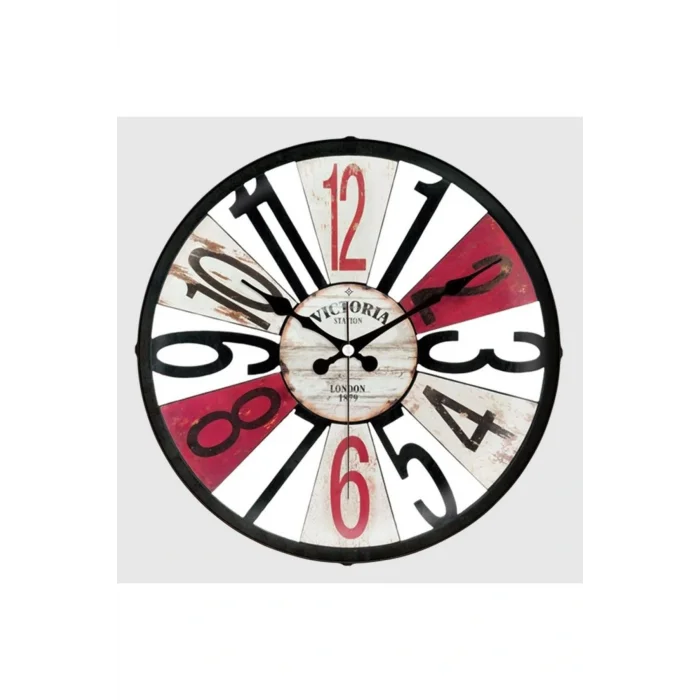 Kol Saati D-1968-120 Cam Bombeli Duvar Saati - VICTORIA (36cm)