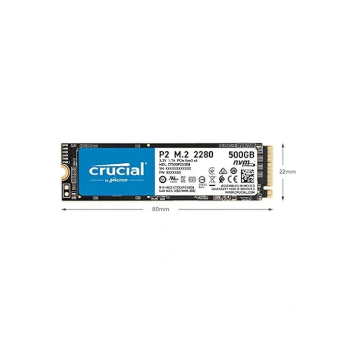 Genel Ürün P2 500gb Ssd M.2 Nvme Pcıe Ct500p2ssd8