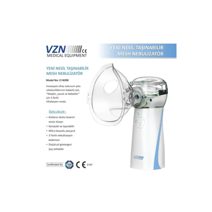 Genel Ürün Taşınabilir Mesh Nebulizatör Şarjlı,kademe Ayarlanabilir