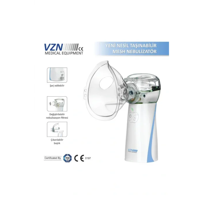 Genel Ürün Taşınabilir Mesh Nebulizatör Şarjlı,kademe Ayarlanabilir