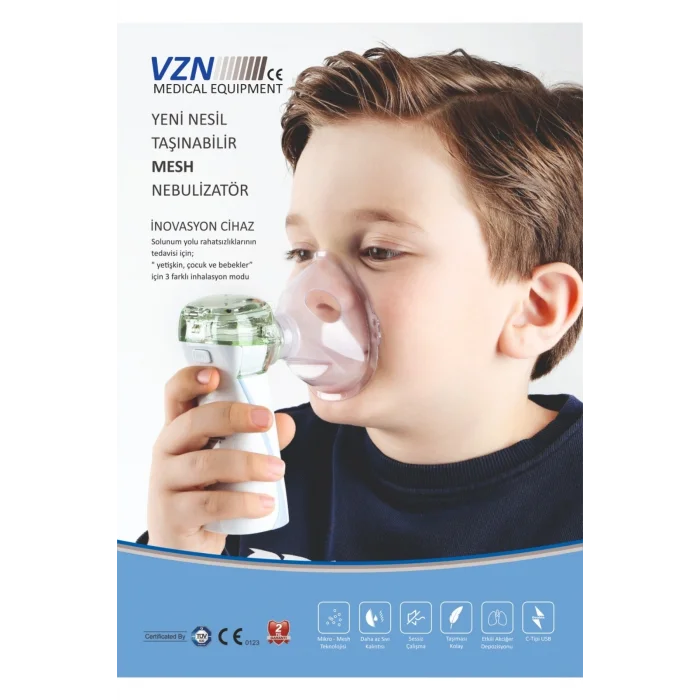 Genel Ürün Taşınabilir Mesh Nebulizatör Şarjlı,kademe Ayarlanabilir