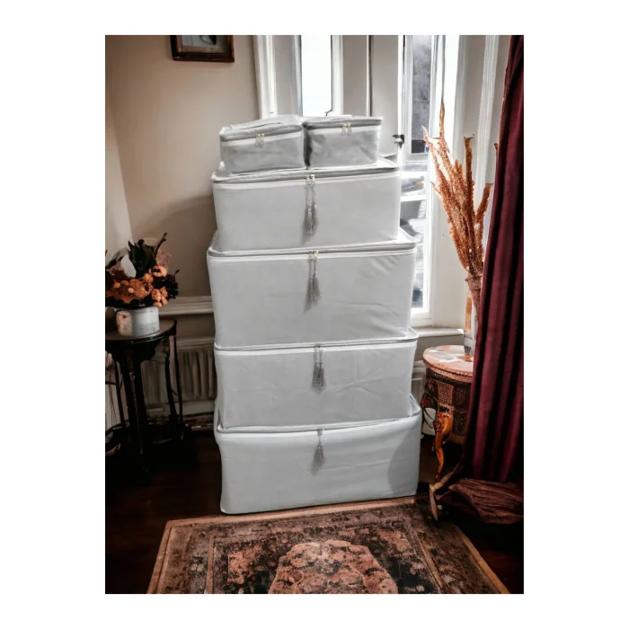 Genel Ürün PÜSKÜLLÜ HURÇ SETİ 6 LI BEYAZ