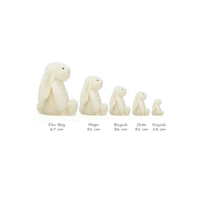 Genel Ürün Bashful Koyu Pembe Tavşan Büyük Boy 36 Cm