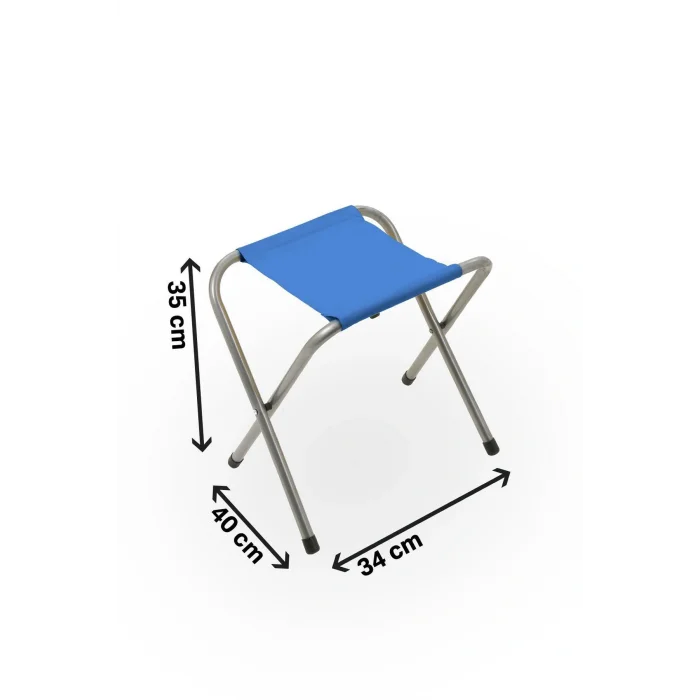 Genel Ürün 4 Kişilik ve üstü Katlanır Balıkçı taburesi, kamp taburesi, piknik taburesi, Kamp Sandalyesi-Mavi-*