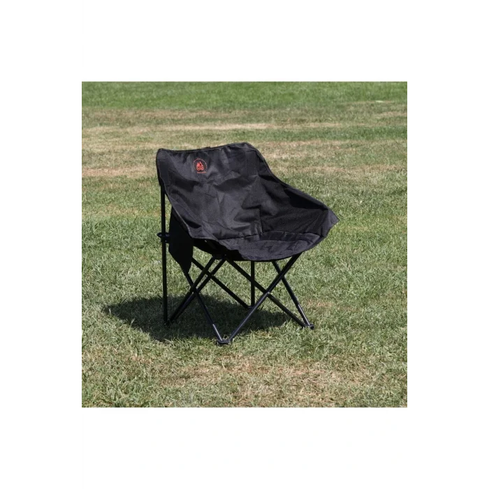 Genel Ürün Siyah KAMP SANDALYESİ- KATLANABİLİR Katlanabilir Tek Kişilik Metal Tekli