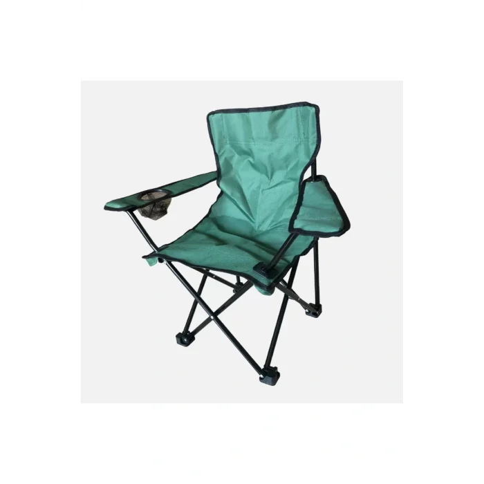Genel Ürün Tek Kişilik Nettekacmaz Katlanır Çocuk Kamp Koltuğu Yeşil Metal Tekli Çocuk Kamp Sandalyesi Yeşil
