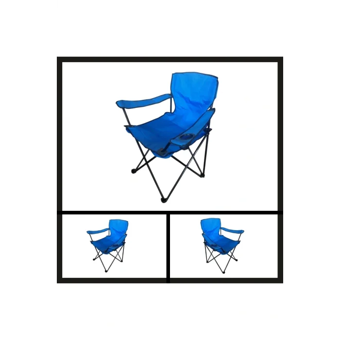 Genel Ürün Tek Kişilik Uyguna-Yakala Mavi (dy.001) Savex Katlanabilir Kamp Sandalyesi-MLZ.089 Tekli Mavi