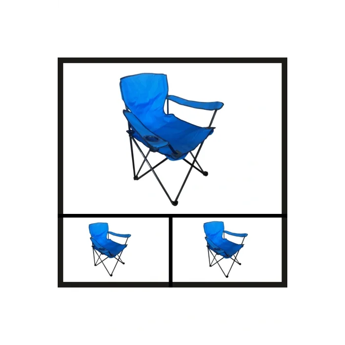 Genel Ürün Tek Kişilik Uyguna-Yakala Mavi (dy.001) Savex Katlanabilir Kamp Sandalyesi-MLZ.089 Tekli Mavi