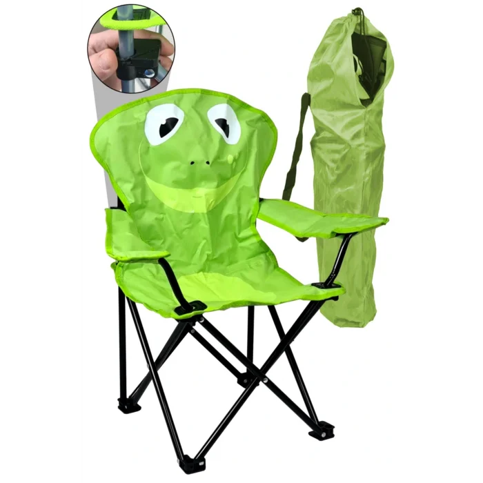 Genel Ürün Tek Kişilik Katlanır Çocuk Kamp Sandalyesi Portatif Çantalı Kilitli Güvenlikli Kamp Koltuğu Ha093 1