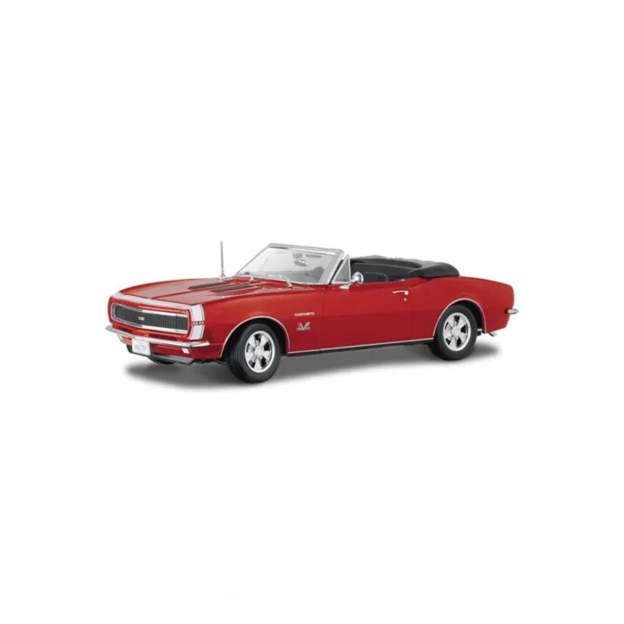 Genel Ürün 1:18 1967 Chevrolet Camaro 396 Convertible Special Edition Model Araba Kırmızı