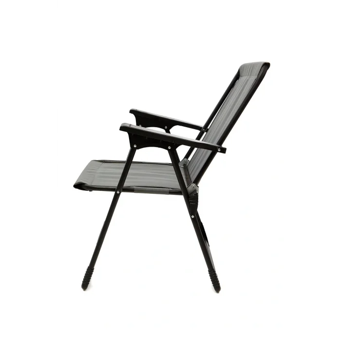 Genel Ürün Katlanabilir Natura Kamp Sandalyesi Katlanır Piknik Sandalye Dikdörtgen Bardaklıklı Gri Spor Gri Te