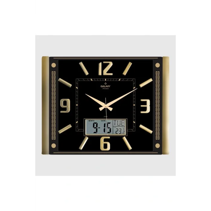 Kol Saati Renkstore Premium Takvimli Termometreli Büyük Kabartma Rakamlı Lüks Duvar Saati