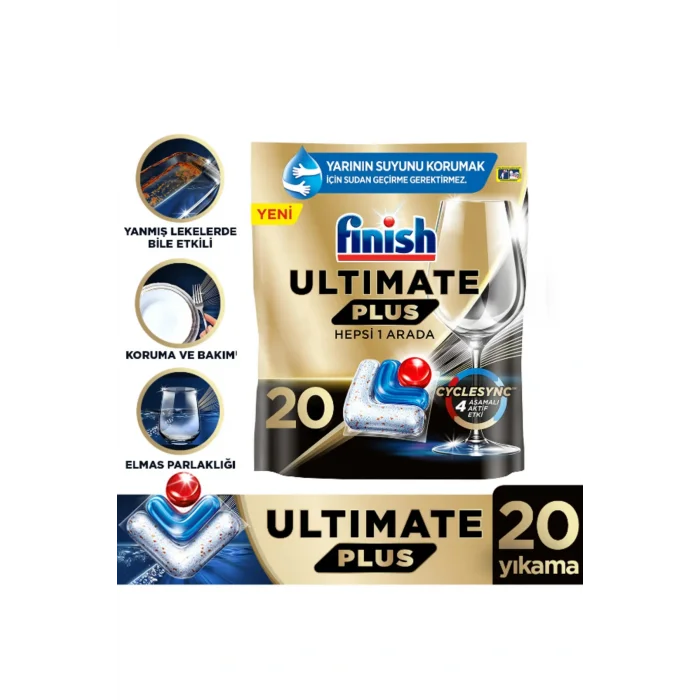 Genel Ürün Bulaşık Makinesi Tablet Deterjanı Powerball Ultımate Plus 20li