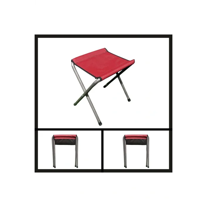 Genel Ürün Bordo Uyguna-Yakala Bordo Argeus Katlanabilir Pedli Tabure-TAB.049 Tek Kişilik Tekli