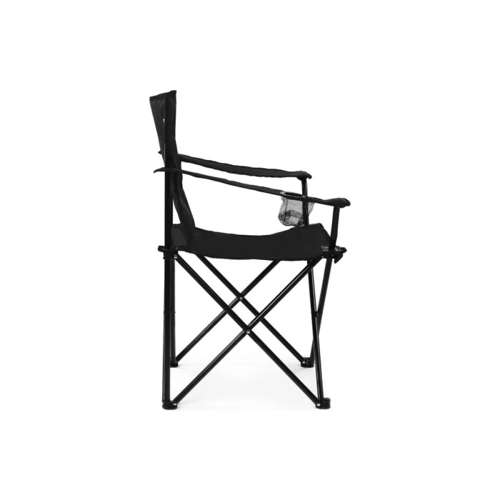 Genel Ürün Metal Katlanır Çantalı Rejisör Kamp Sandalyesi Siyah Tek Kişilik Siyah Tekli Katlanabilir