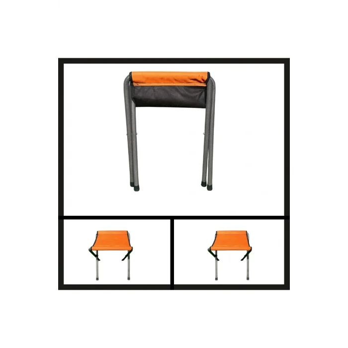 Genel Ürün Tek Kişilik Uyguna-Yakala Turuncu Argeus Katlanabilir Pedli Tabure-TAB.054 Turuncu Tekli