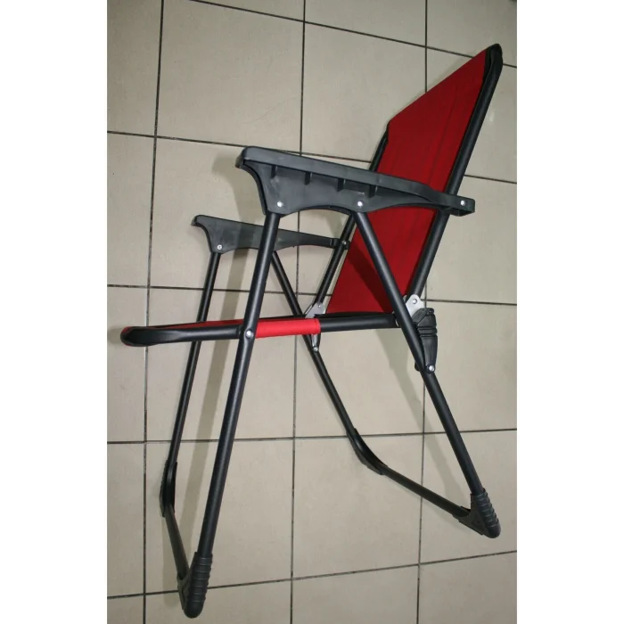 Genel Ürün Kırmızı Kamp sandalyesi 1 Kg Tekli Katlanabilir Metal Tek Kişilik Günlük