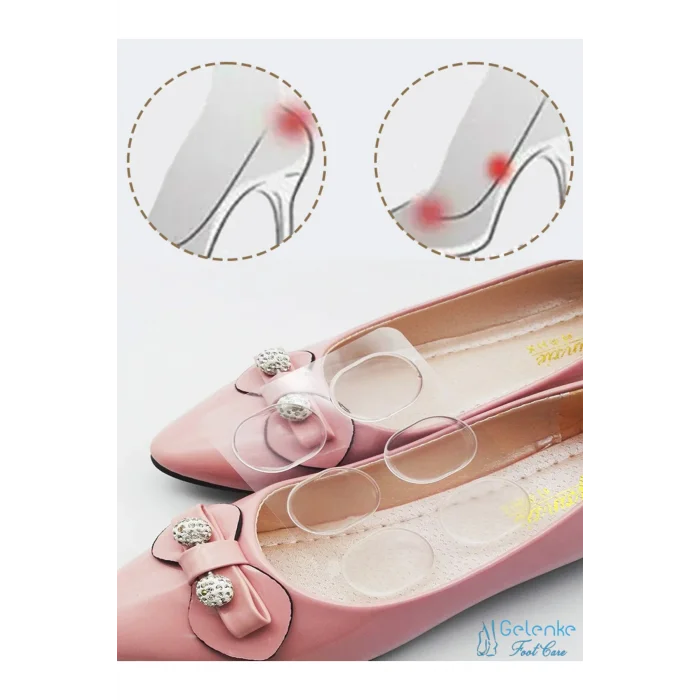 Genel Ürün 6lı Ayak Parmak ve Topuk Koruyucu Silikon Ped - Ayakkabı Vurma Önleyici