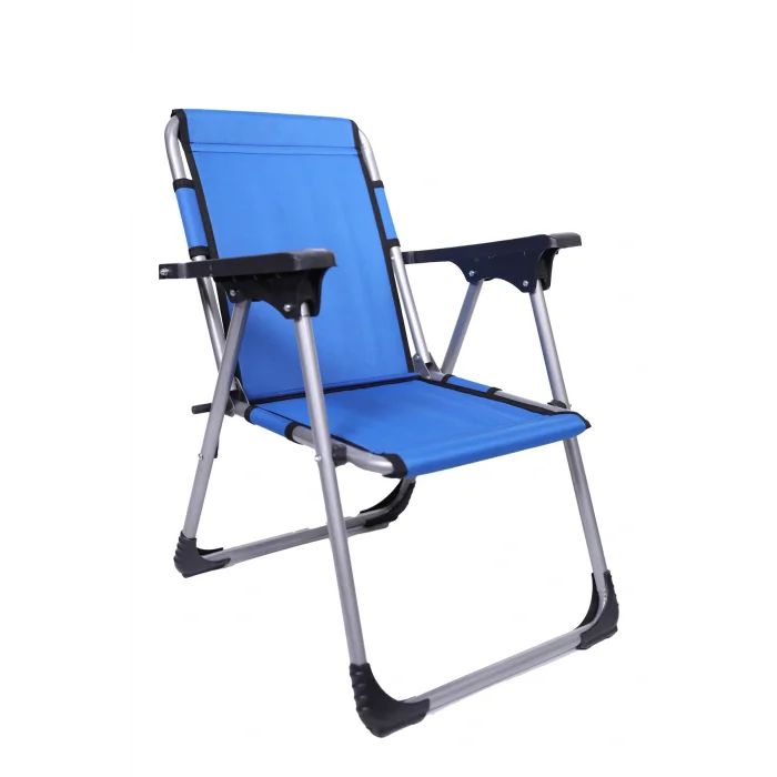 Genel Ürün Trend LÜKS ÇOÇUK KAMP SANDALYESİ Metal Mavi Tekli Çocuk Kamp Sandalyesi Tek Kişilik 2 Gr