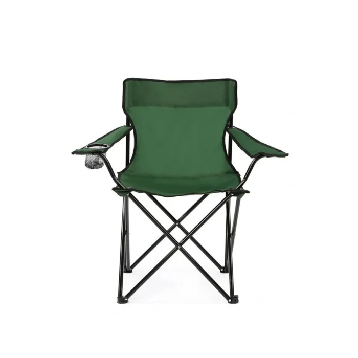 Genel Ürün 0,5 - 2 kg Happy Best Time Çantalı Kamp Sandalyesi Tek Kişilik Yeşil Tekli Modern Taşıma Çantalı