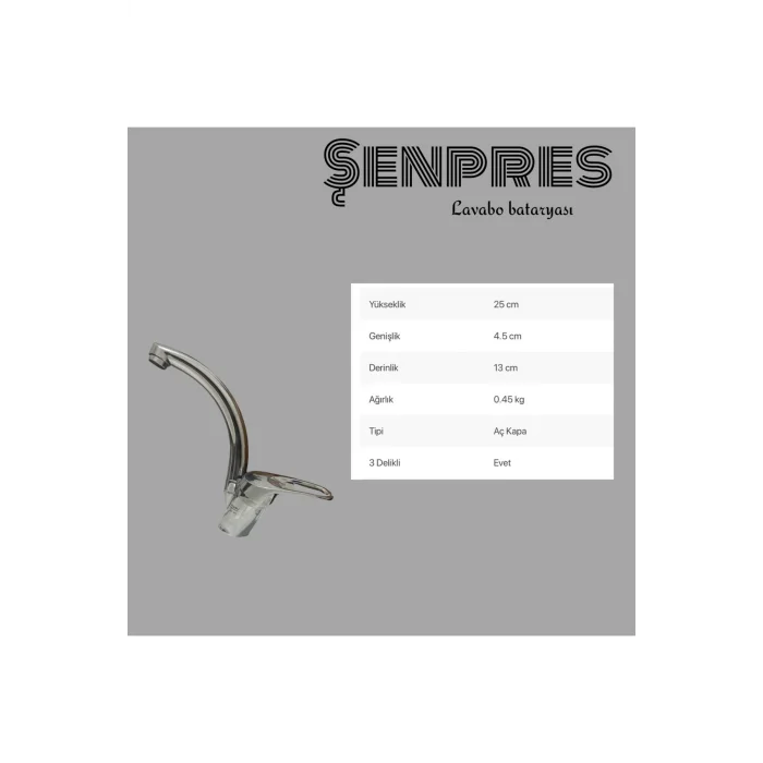 Genel Ürün 40106 HİLAL MİX KUĞU LAVABO BATARYASI