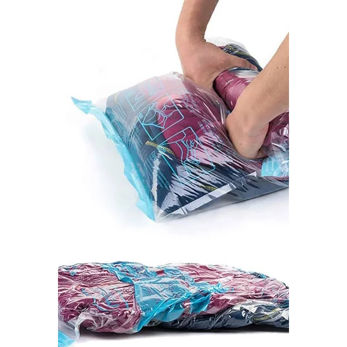 Genel Ürün Pratik Elbise Vakumlu Hurç Yorgan Hurcu Vakumlu Hurç Poşet Saklama Torbası JUMBO 73x130