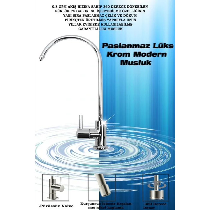 Genel Ürün Tropikal Yüksek Akış Kapasiteli 10 Aşama Vontron Membran Teknolojili Pompalı Su Arıtma Cihazı