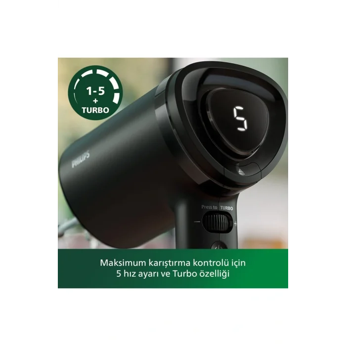 Genel Ürün Evrekala Shop Mikser Philips El Blenderı-Yetkili Evrekala-Turbo 500 Watt Led Ekranlı Yeni Seri 5 Hız