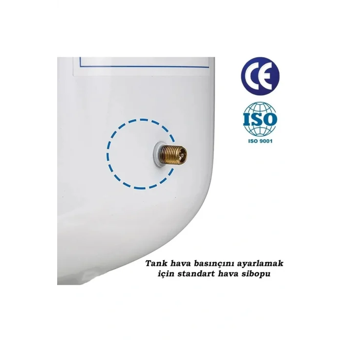 Genel Ürün Su Arıtma Cihazı Metal Genleşme Su Tankı 40 Lt NSF Belgeli Su Arıtma Deposu Tank Vanası Hediyeli