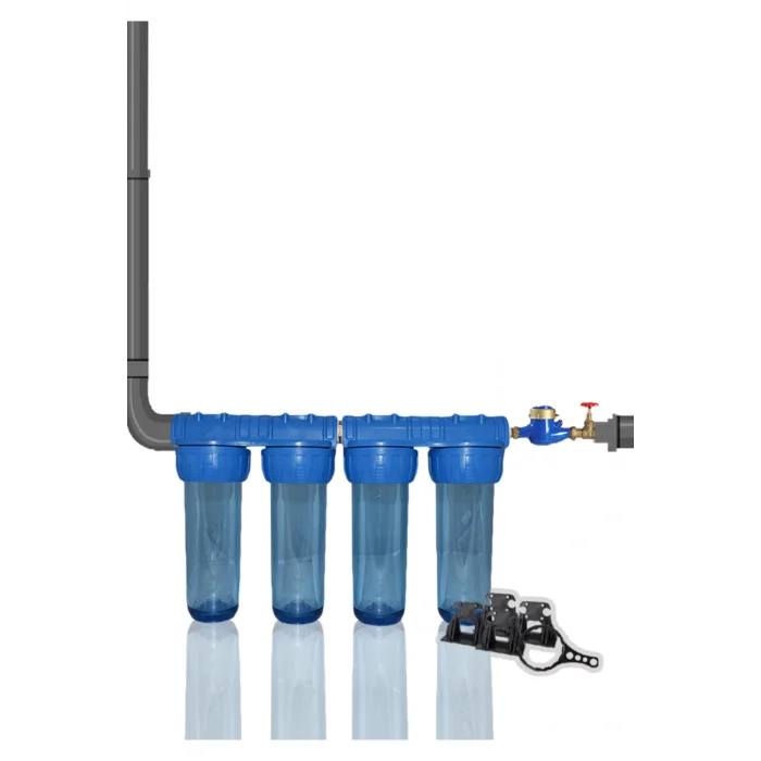 Genel Ürün Atlantis Daire Bina Girişi 10 inch 4 Aşama Su Arıtma Yumuşatma Cihazı(Içi Boş)