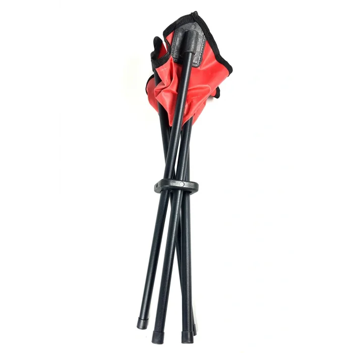 Genel Ürün 4 Kişilik ve üstü Katlanır Kamp Taburesi Büyük Boy 50cm Kırmızı 4 Ayaklı Portatif Tabure Ha032 4lü