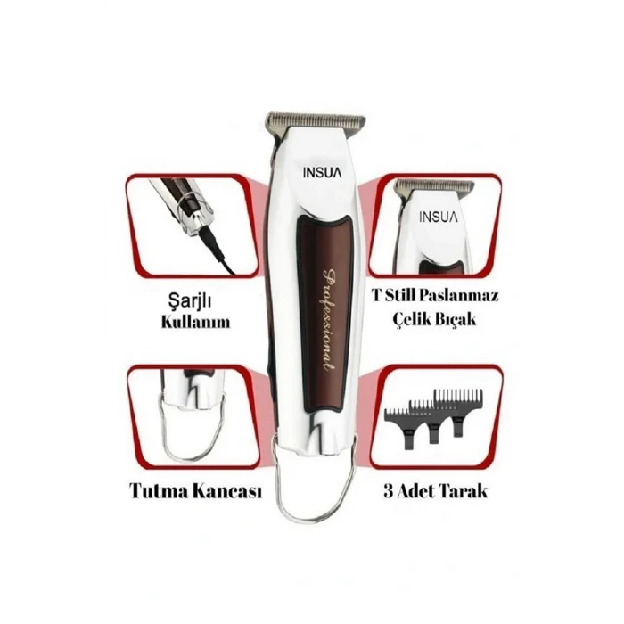 Kol Saati Şarjlı Hk 3400 Traş Makinesi Saç-Sakal 3 Saat ve Altı Yok 1-3 Metalik Kuru 2 Yıl İthalatçı Garantil