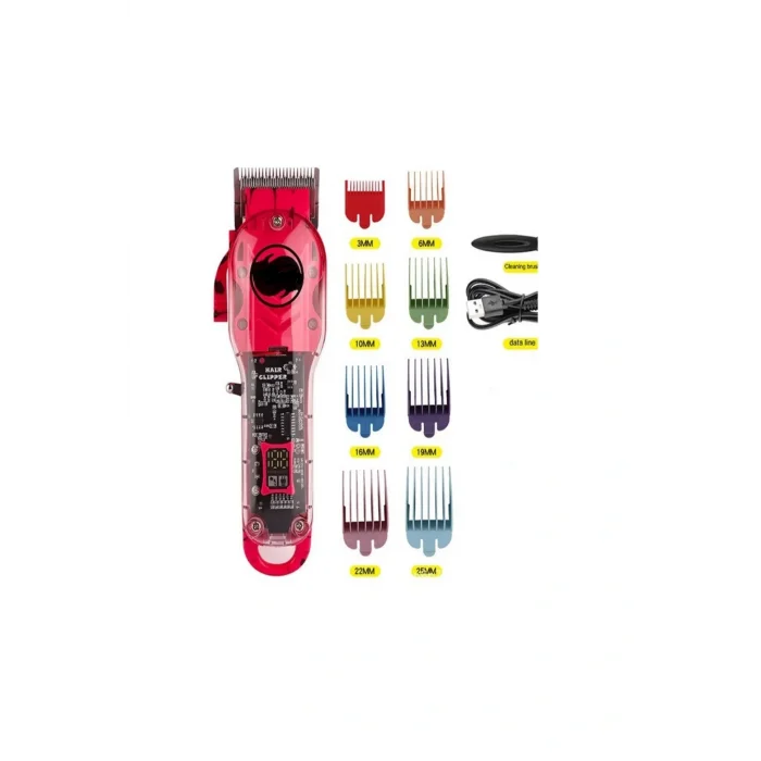 Genel Ürün Çok Renkli Profesyonel Şeffaf Dijital Saç Kesim Makinesi Limited Edition 3800 İthalatçı Garantili K