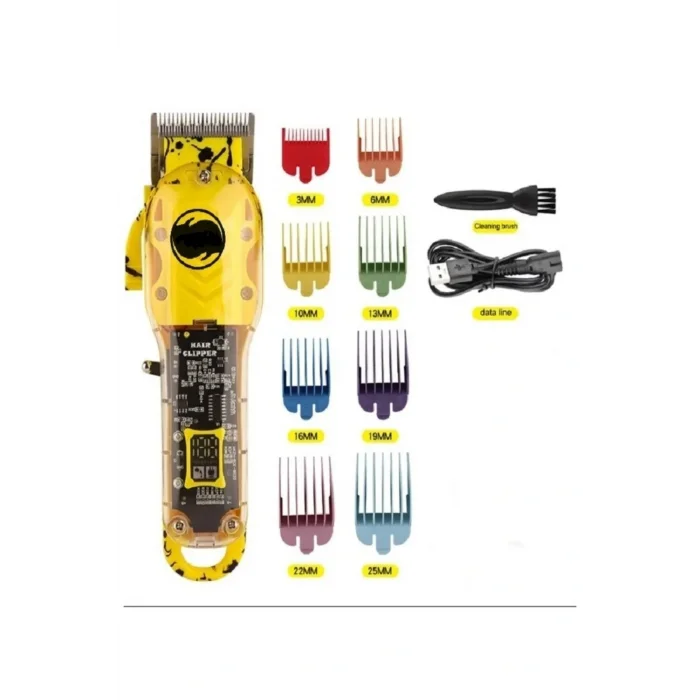 Genel Ürün Çok Renkli Profesyonel Şeffaf Dijital Saç Kesim Makinesi Limited Edition 3800 İthalatçı Garantili K