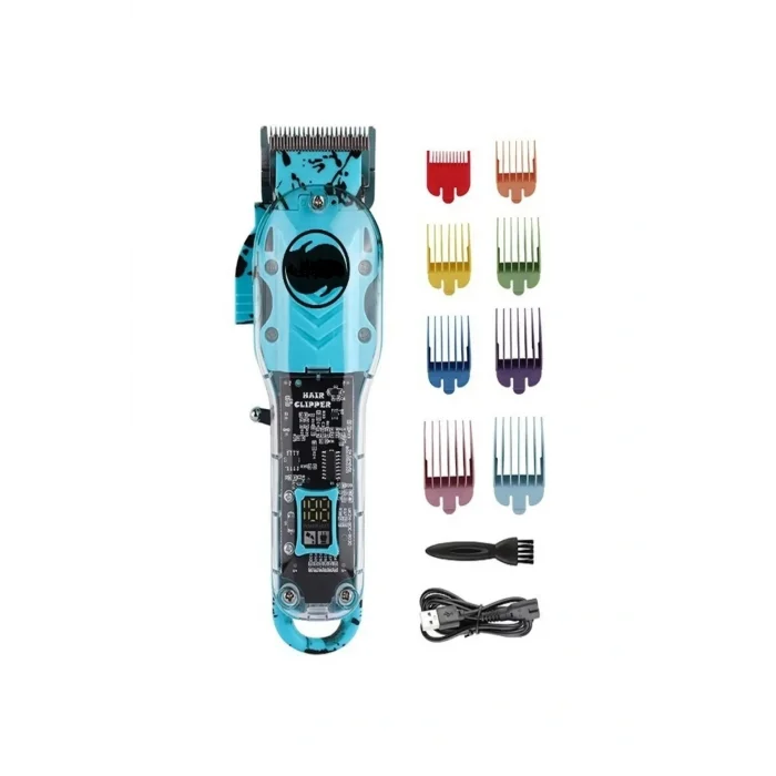Genel Ürün Çok Renkli Profesyonel Şeffaf Dijital Saç Kesim Makinesi Limited Edition 3800 İthalatçı Garantili K