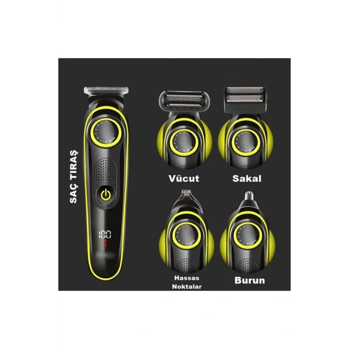 Genel Ürün Yok Hair Point Ip-657 Çok Amaçlı Foksiyonlu Tras Makinası 3-5 Siyah Saç-Sakal-Vücut Kuru 2 Yıl Şarj