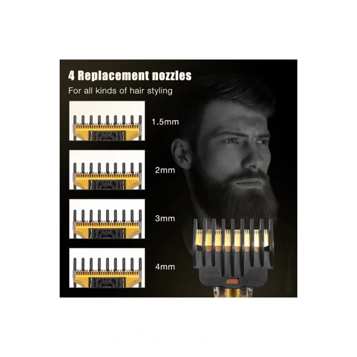 Genel Ürün Şarjlı Saç Sakal Ense Çizim Tıraş Makinesi (PROFESYONEL, METAL, HASSAS, T-BIÇAK) Saç-Sakal-Vücut İt