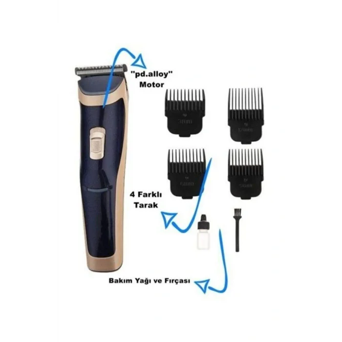 Genel Ürün Yok Rd-6005 Sharp Profesyonel Saç Sakal Ense Tıraş Makinesi Şarjlı Tıraş Makinesi Saç-Sakal-Vücut Y