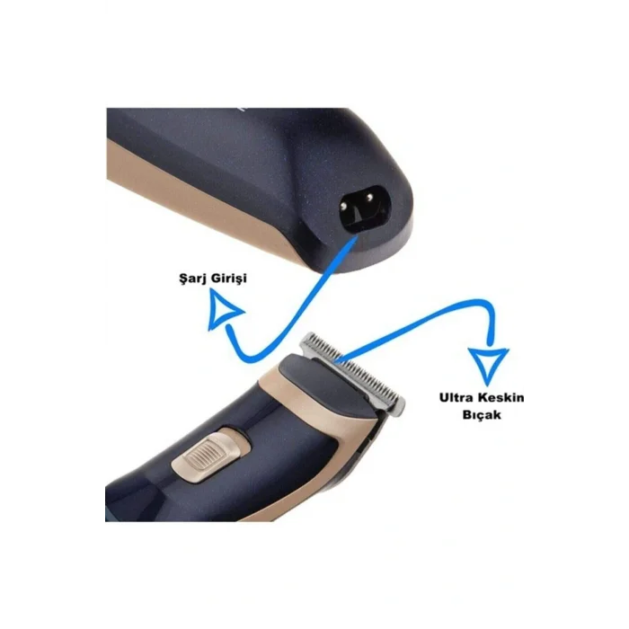 Genel Ürün Yok Rd-6005 Sharp Profesyonel Saç Sakal Ense Tıraş Makinesi Şarjlı Tıraş Makinesi Saç-Sakal-Vücut Y