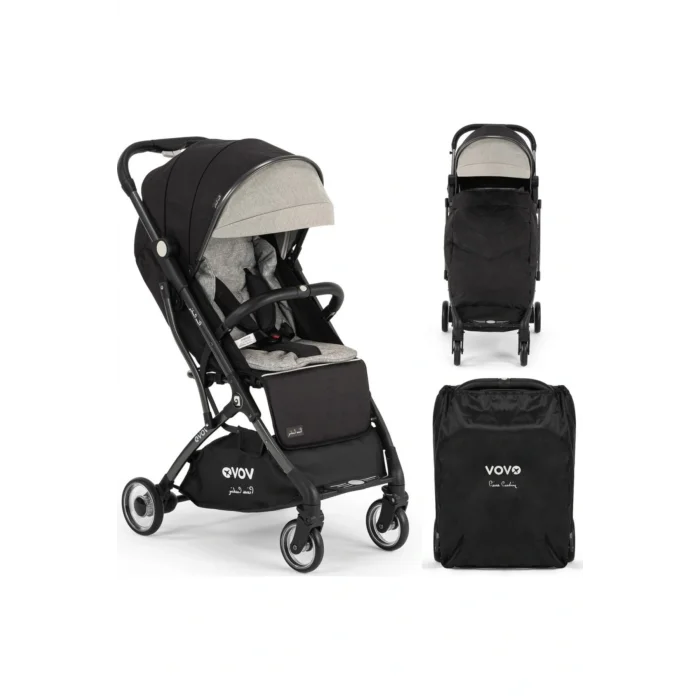 Genel Ürün Vovo Kabin Boy Bebek Arabası Siyah
