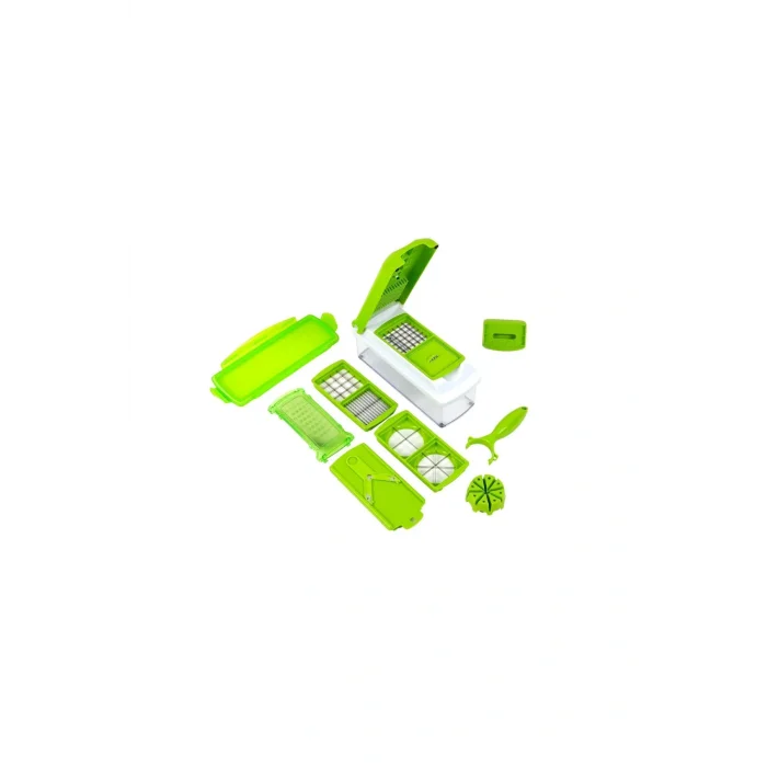 Genel Ürün Rendeleme 10 Parça Hazneli Sebze Doğrayıcı Dilimleyici Kesici Çok Fonksiyonlu Rende Seti