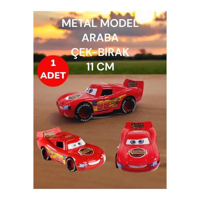 Genel Ürün METAL ŞİMŞEK MODEL ARABA ÇEK-BIRAK SESLİ VE IŞIKLI 11 CM