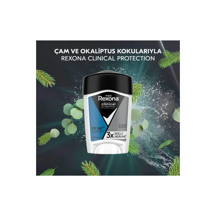 Genel Ürün Men Clinical Protection Erkek Stick Deodorant Clean Scent Güçlü Koruma 45ml