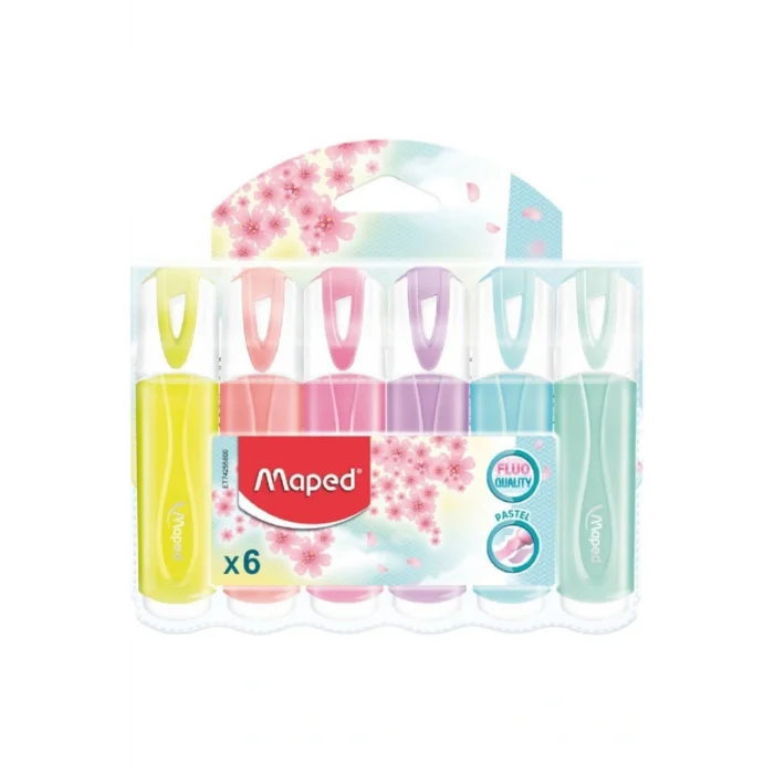 Genel Ürün Fosforlu Kalem 6lı Pastel Set