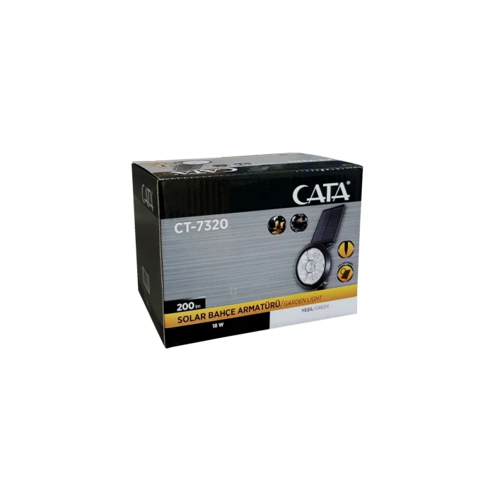 Genel Ürün Ct-7320 Solar Bahçe Armatürü 18w beyaz ışık