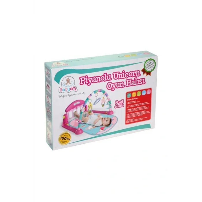 Genel Ürün He0639 Pianolu Oyun Halısı Mantar/unicorn/balina