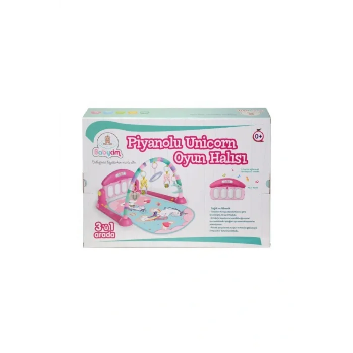 Genel Ürün He0639 Pianolu Oyun Halısı Mantar/unicorn/balina