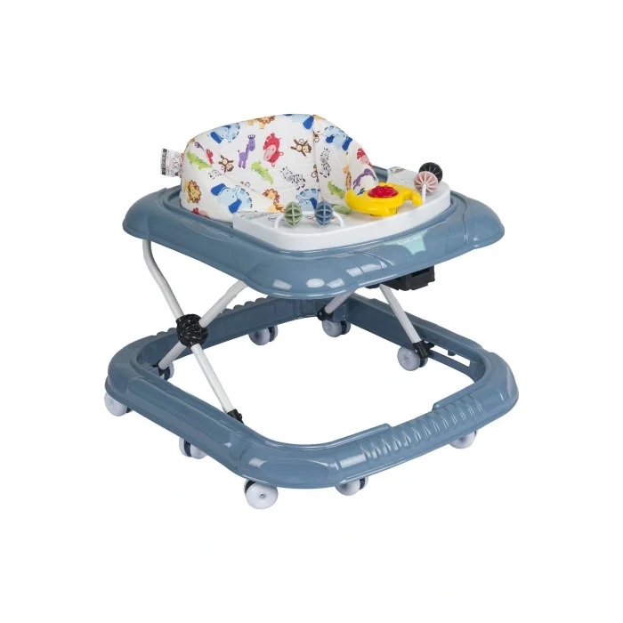 Oyuncak Lüx Oyuncaklı 5 Farklı Müzikli ve Işıklı 3 Kademe Yükseklik Ayarı Örümcek Direksiyonlu Bebek Yürüteç